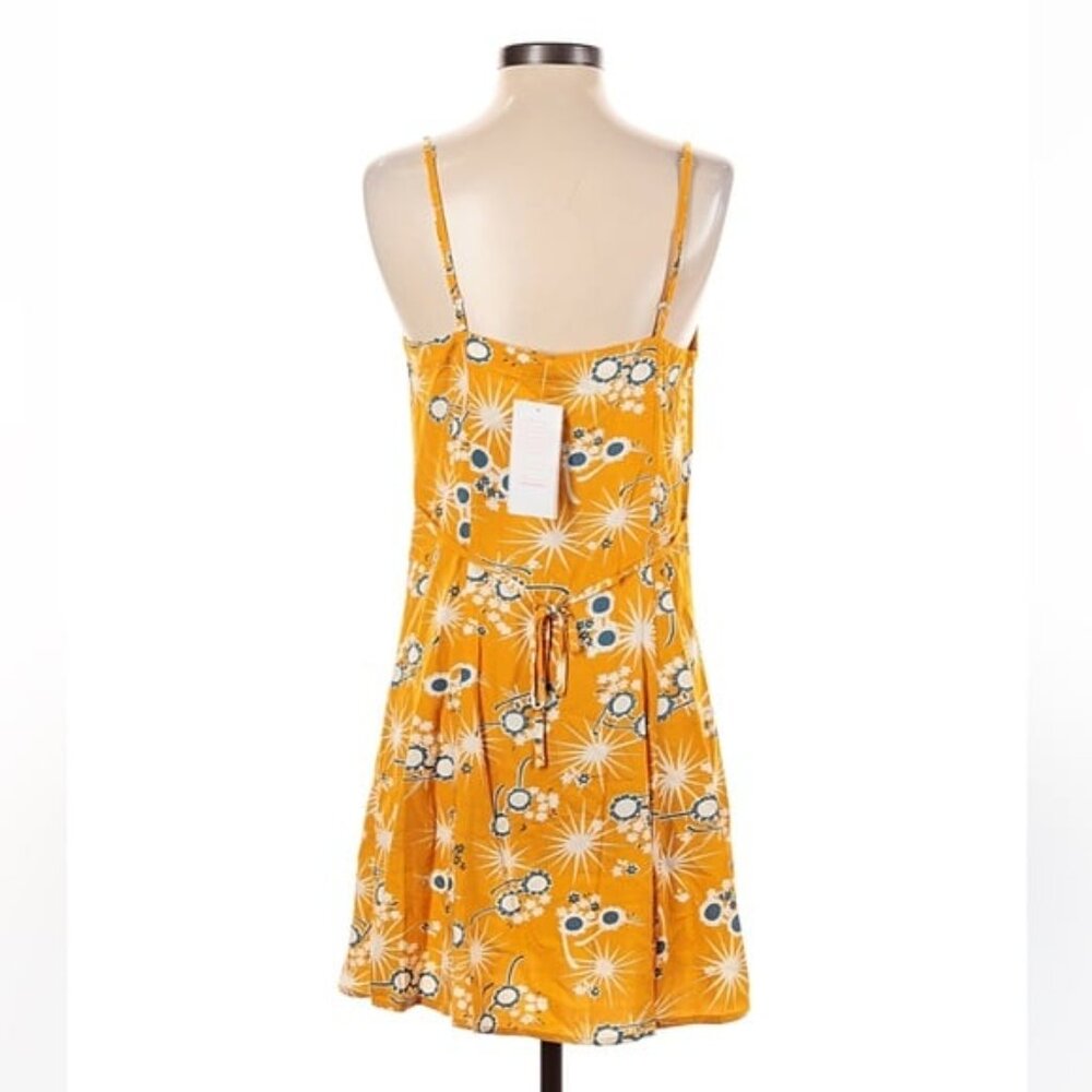 NWT Modcloth On Cloud Nineties Shift Dress Sleeveless Yellow Sunglasses - Picture 4 of 7
